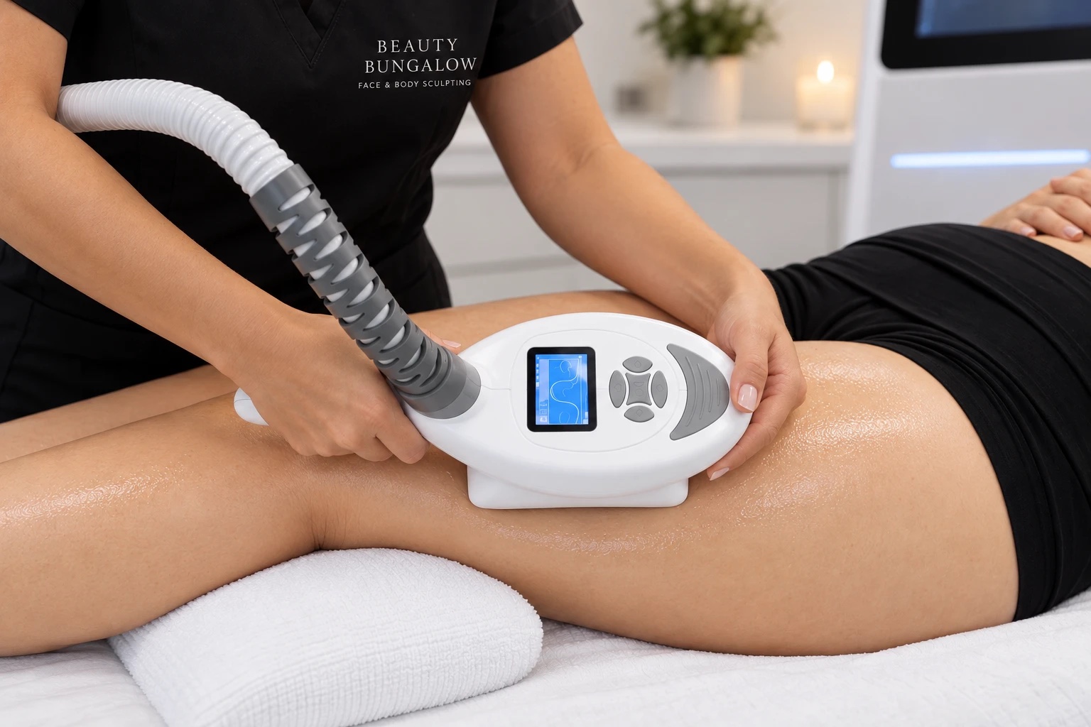MED 360 five-in-one body sculpting treatment at Beauty Bungalow in Tustin