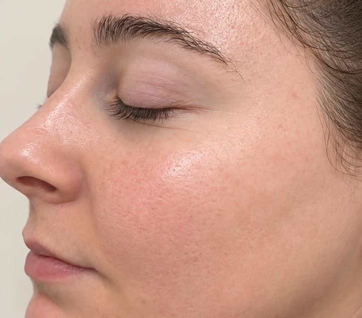 After microneedling — Microneedling · texture & pores