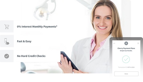 Cherry payment plans: 0 percent interest monthly payments, fast and easy, no hard credit checks
